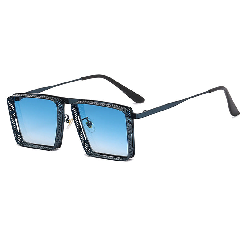 Ladies extravagant square sunglasses with perforated frame Kalsten