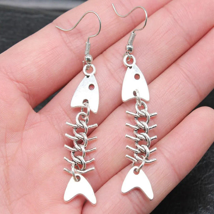 Creative Fishbone Dangle Earrings Kalsten