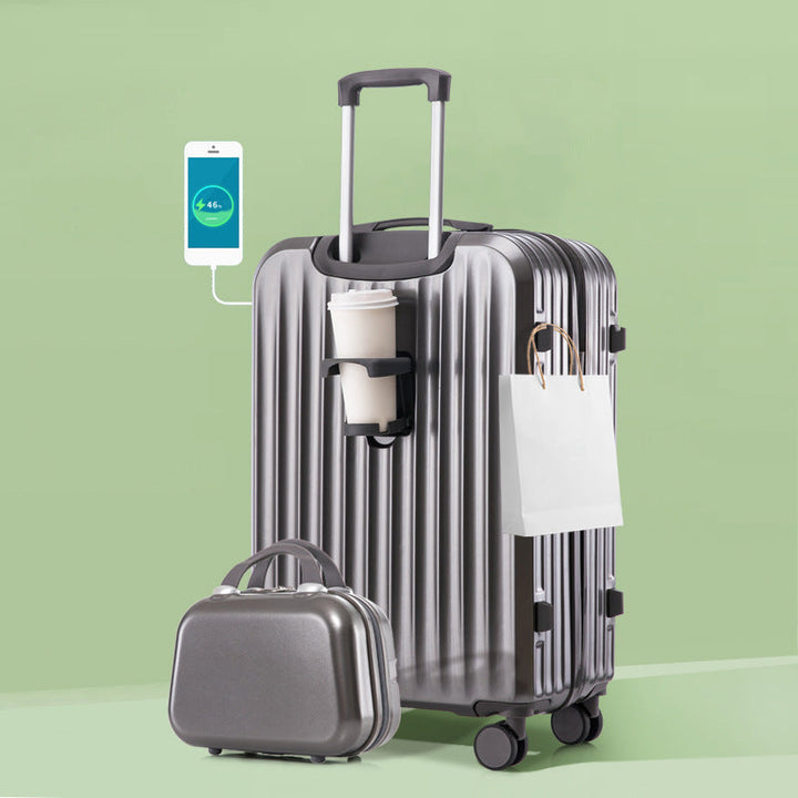 Unisex Smart Charging Hard-Shell Travel Suitcase Kalsten