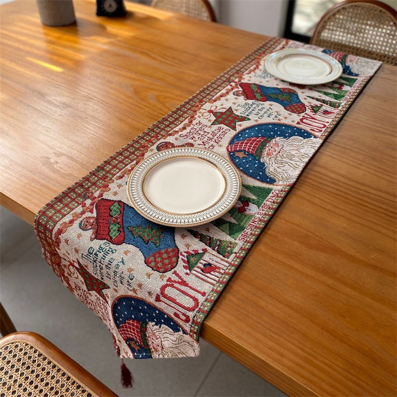 Festive Christmas-Themed Table Runner