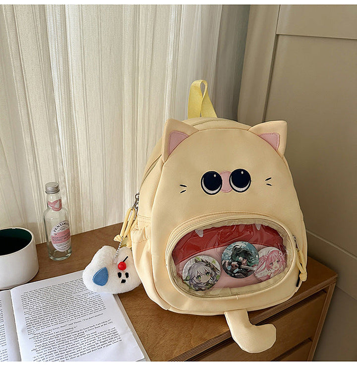 Cat-Themed Mini School Backpack