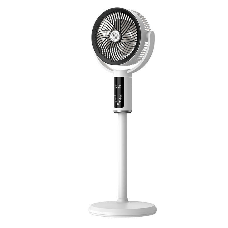 Unisex nan height-adjustable oscillating rechargeable pedestal fan with digital LED display remote and aromatherapy Kalsten
