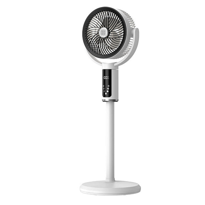 Unisex nan height-adjustable oscillating rechargeable pedestal fan with digital LED display remote and aromatherapy Kalsten