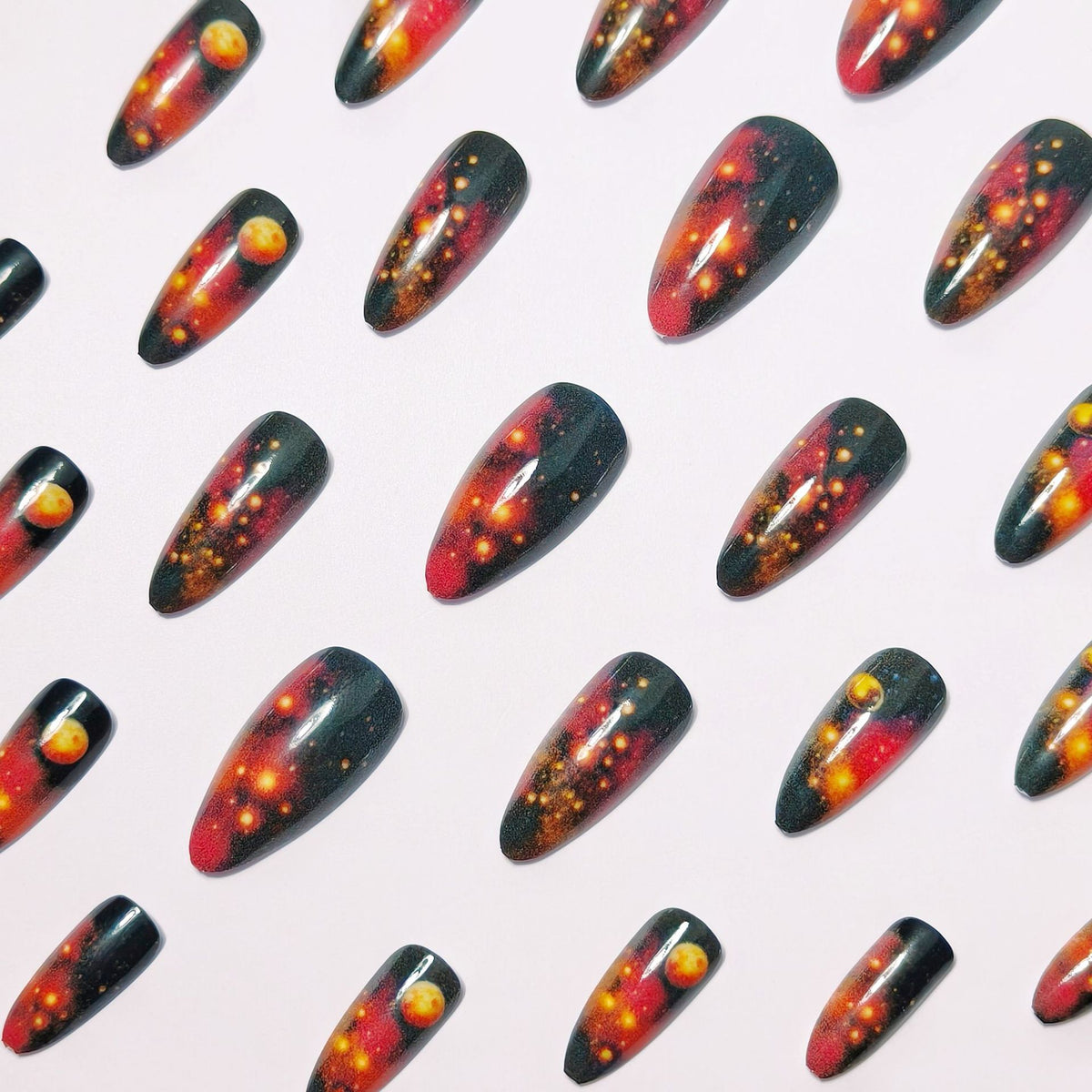 Celestial Galaxy-Inspired Nail Art Acalora