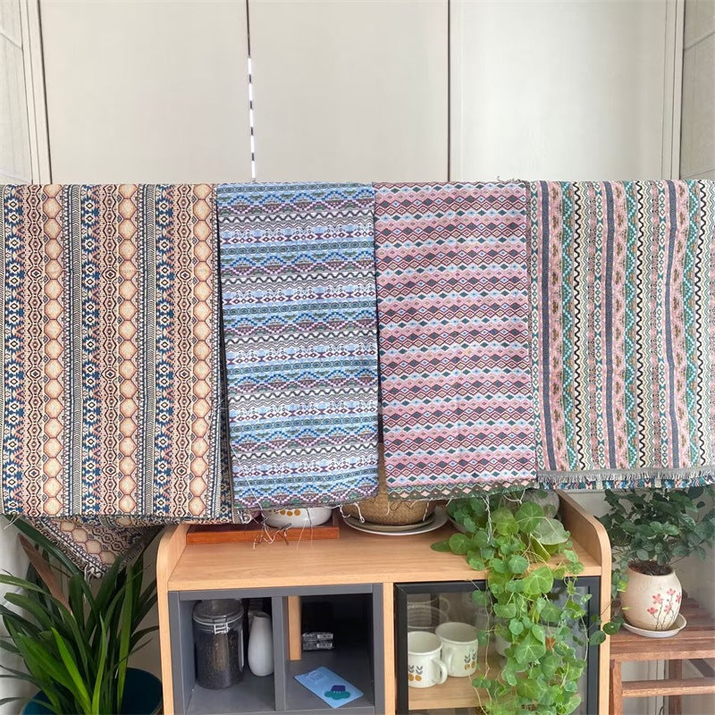 Artistic Textured Fabric Table Runner