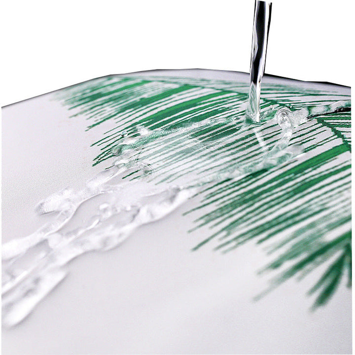Tropical Leaf Print Shower Curtain Kalsten