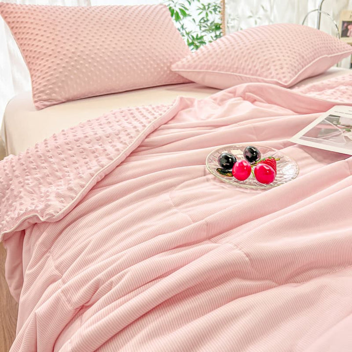 Reversible Textured Ultra-Soft Ice Cream-Like Cooling Summer Comforter | Kalsten