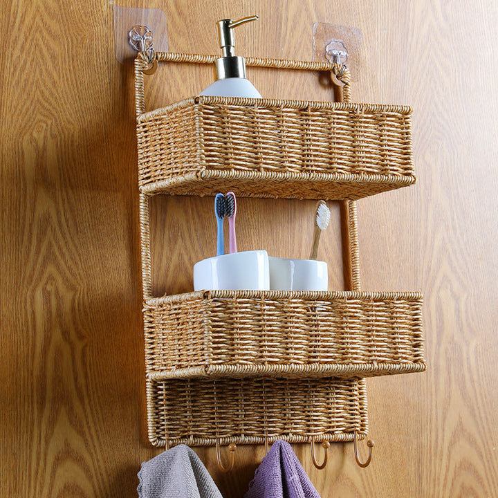 Two-Tiered Handwoven Storage Basket Kalsten