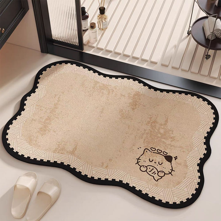 Cat-Themed Soft Plush Bath Mat Kalsten