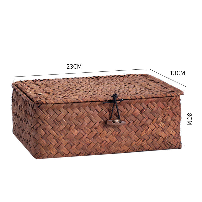 Handwoven Storage Box with Lid Kalsten