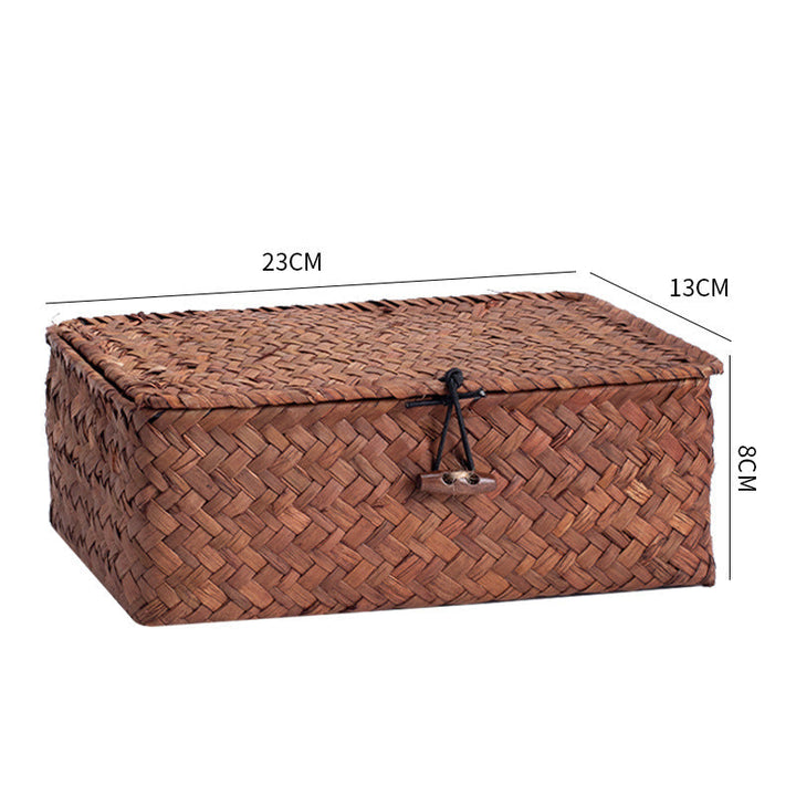 Handwoven Storage Box with Lid Kalsten