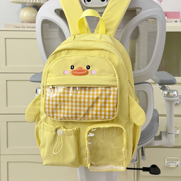 Children's Playful Duck-Themed School Backpack