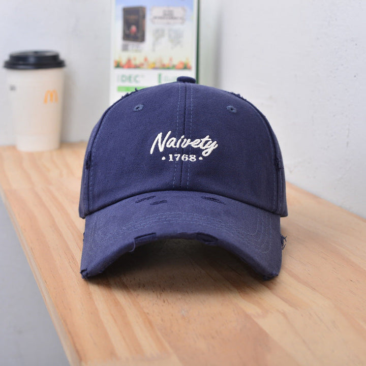 Men's Distressed Vintage Cotton Baseball Cap Kalsten