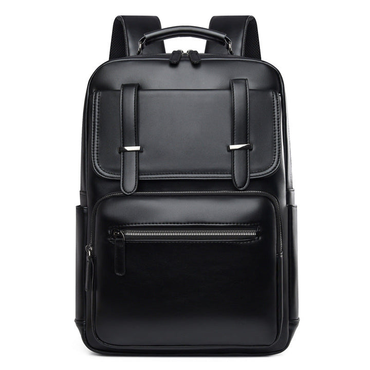 Stylish Multi-Compartment Leather Backpack Kalsten