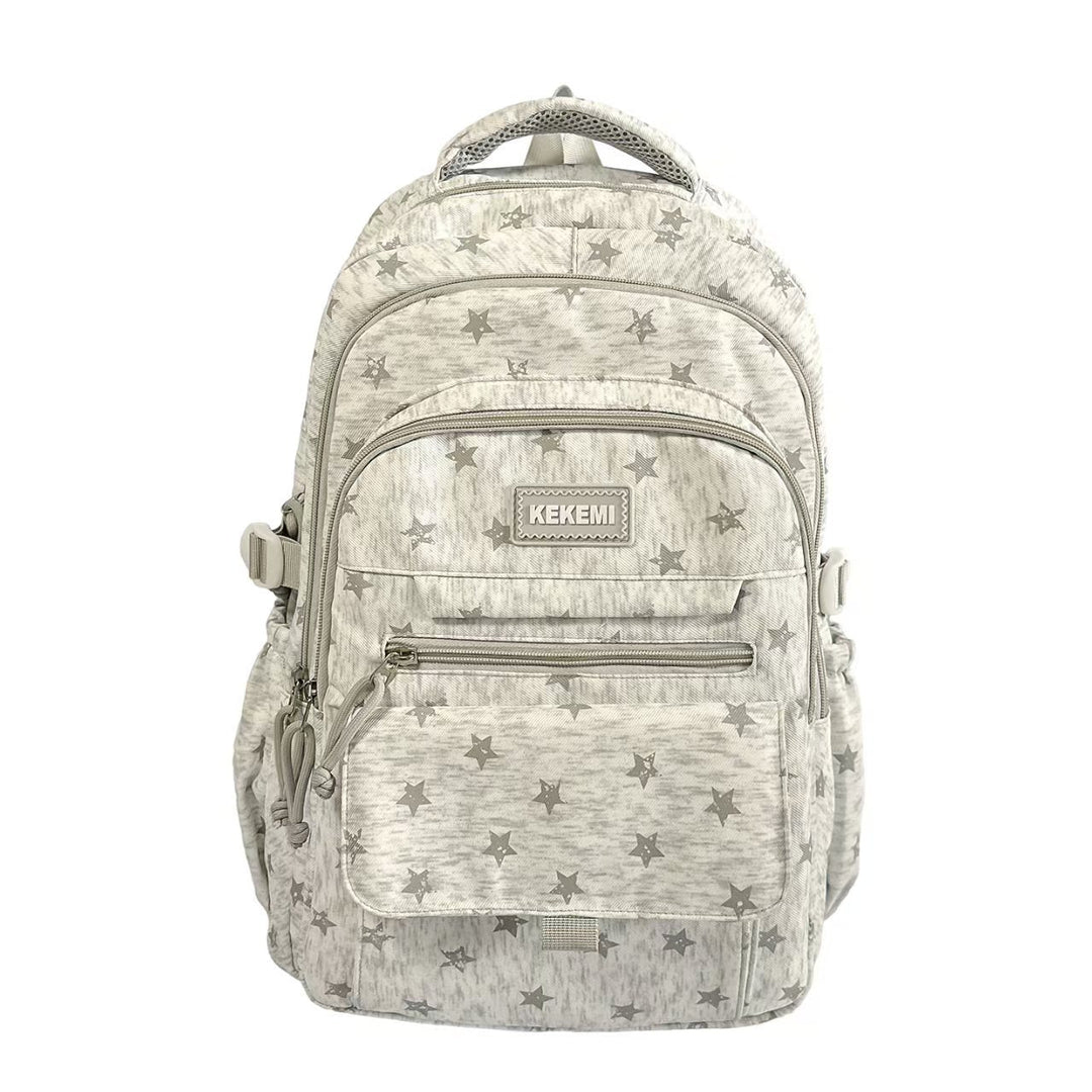 Multi-Pocket Star Pattern Backpack Kalsten