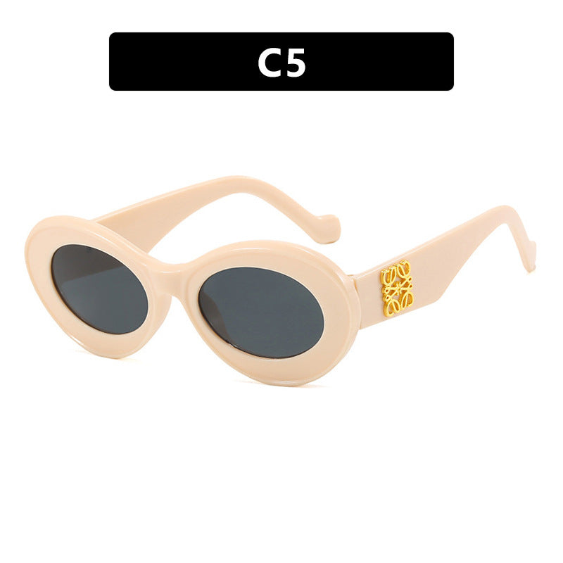 Ladies elegant curved sunglasses Kalsten
