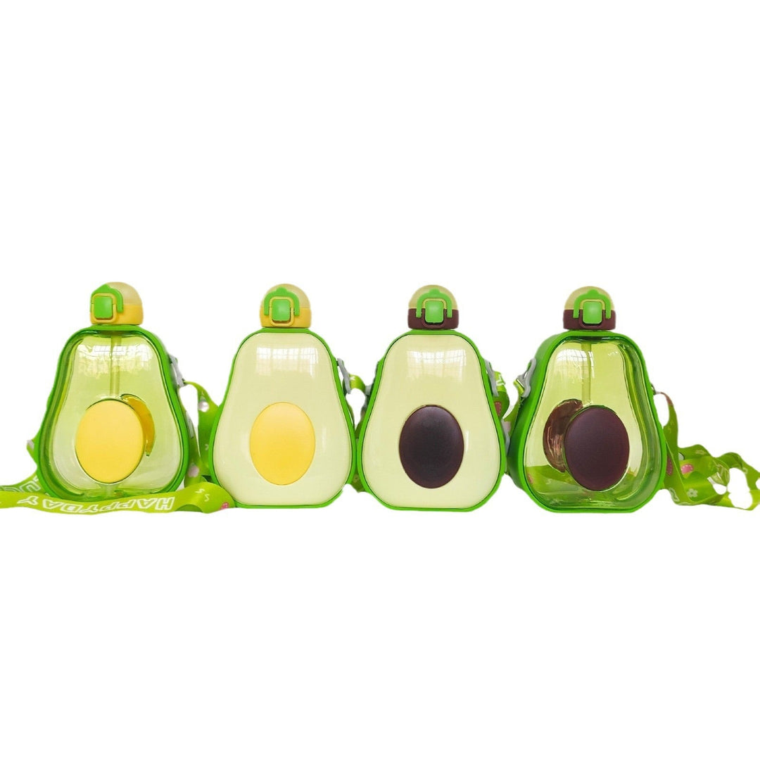 Women's creative avocado water bottle with carrying strap Kalsten