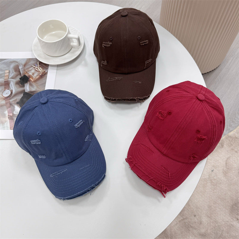 Men's Distressed Vintage-Style Baseball Cap Kalsten