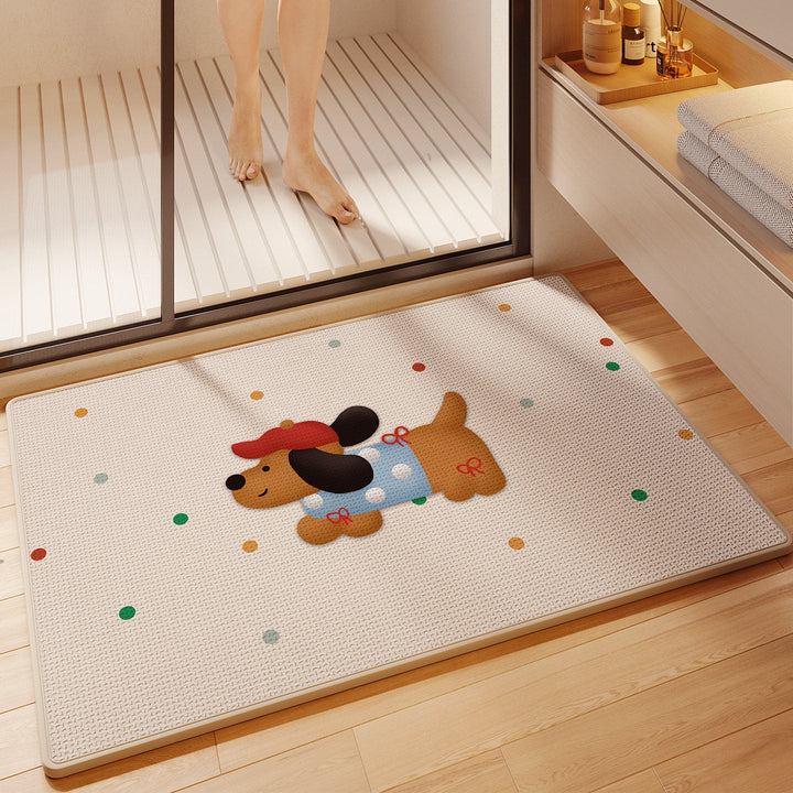 Fun Cartoon Themed Bath Mat Kalsten