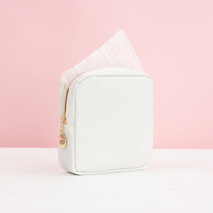 Cosmetic storage bag with fine stripe pattern Kalsten