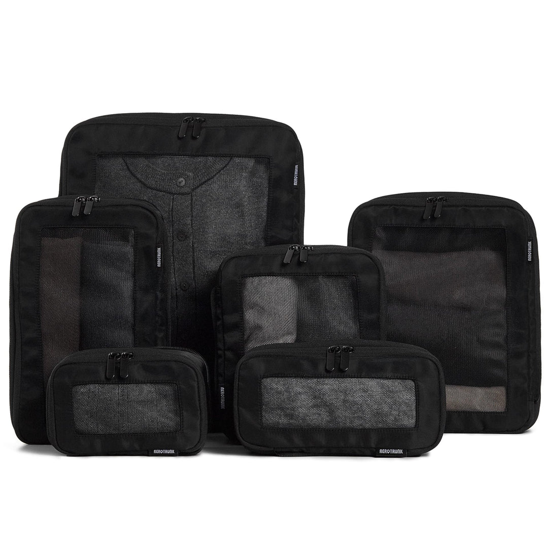 Unisex Storage Bags Set with Transparent Compartments Kalsten