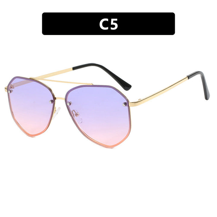 Women's geometric sunglasses with delicate frame Kalsten