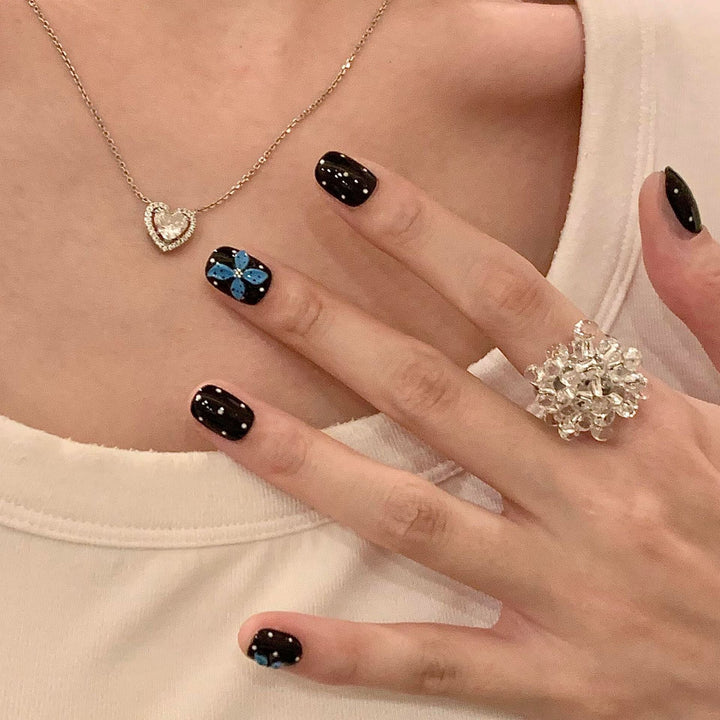 Artificial nails with colorful flower design Kalsten