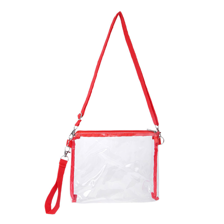 Transparent shoulder bag with adjustable shoulder strap Kalsten