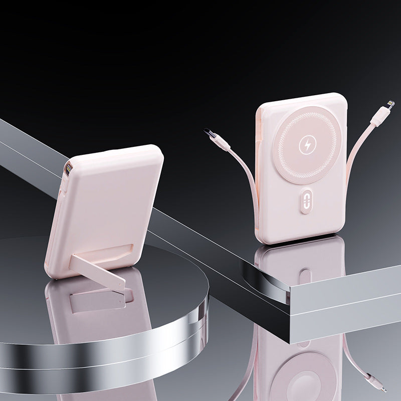 Portable power bank with integrated holder and fast charging function Kalsten