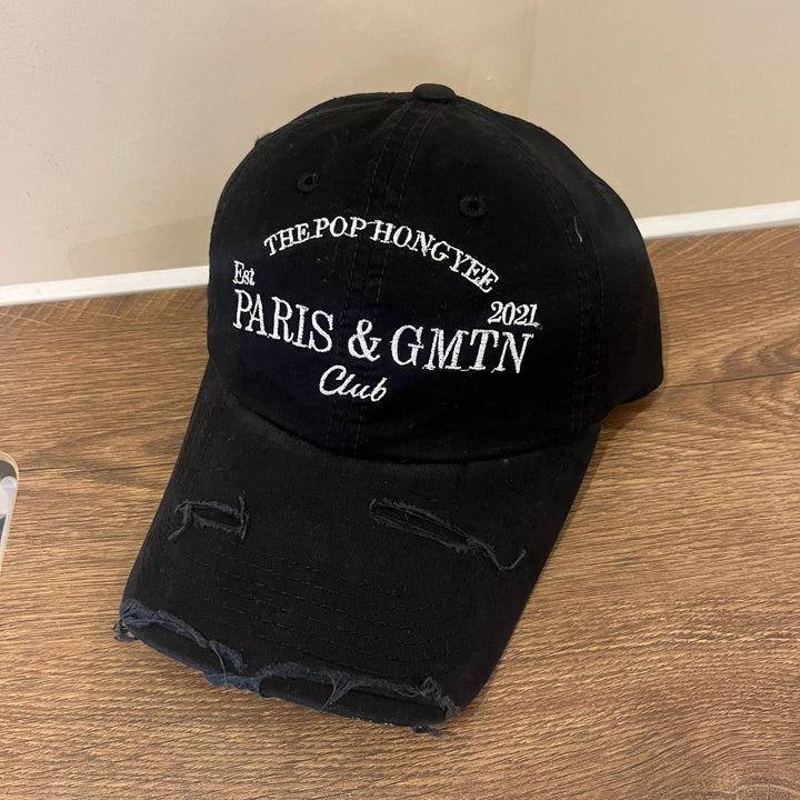 Men's Distressed Cotton Twill Baseball Cap Kalsten
