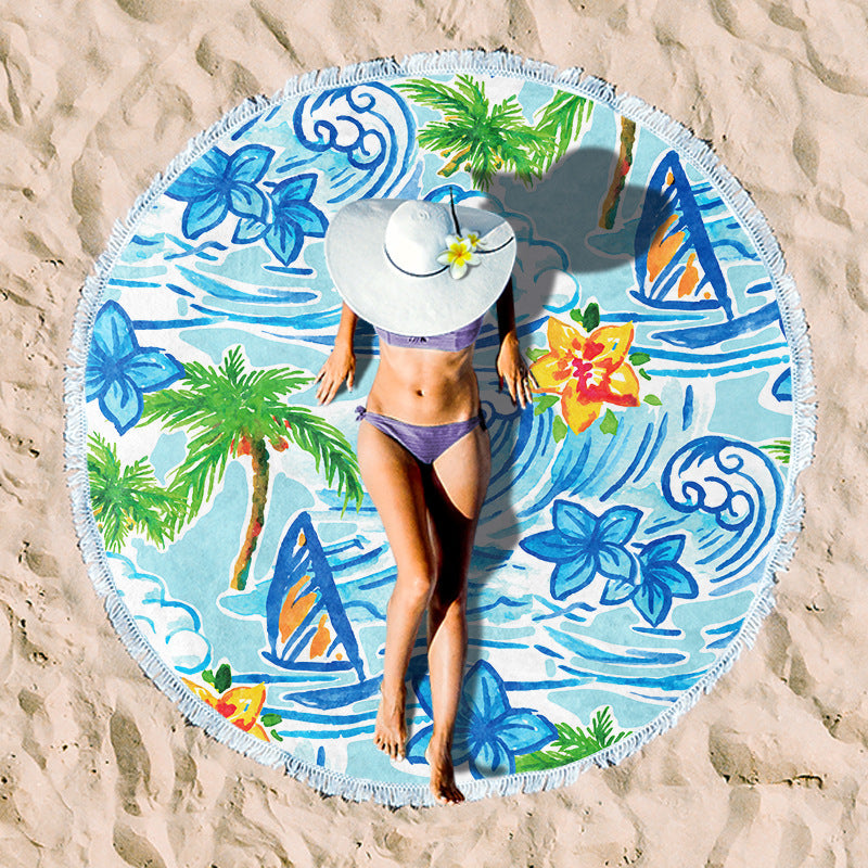 Rundstrand towel with unique sunset design Kalsten
