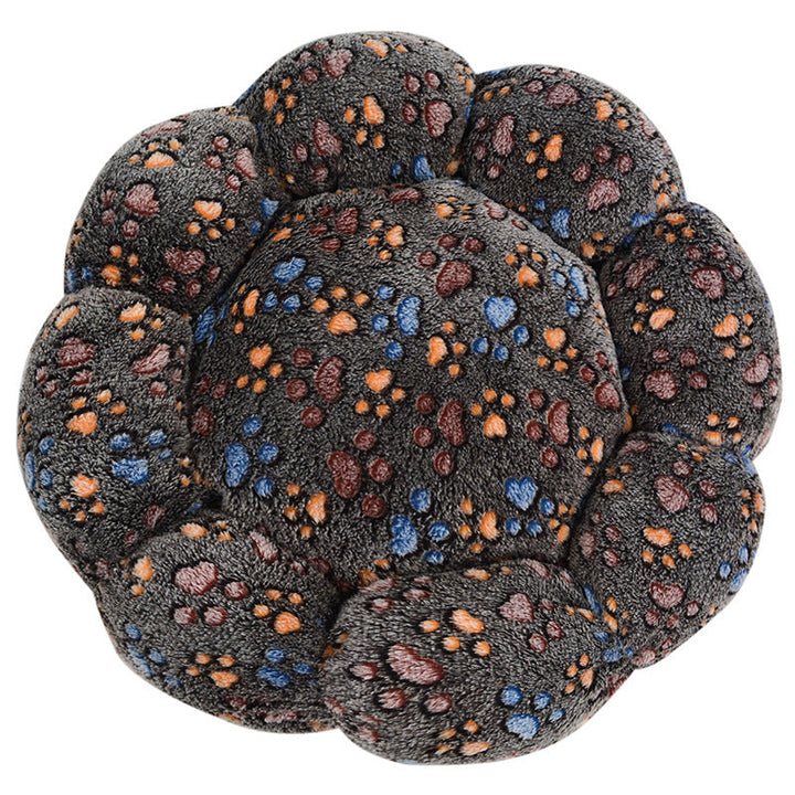Cozy Round Plush Dog Bed