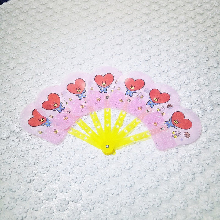 Ladies fan with colorful animal motifs Kalsten