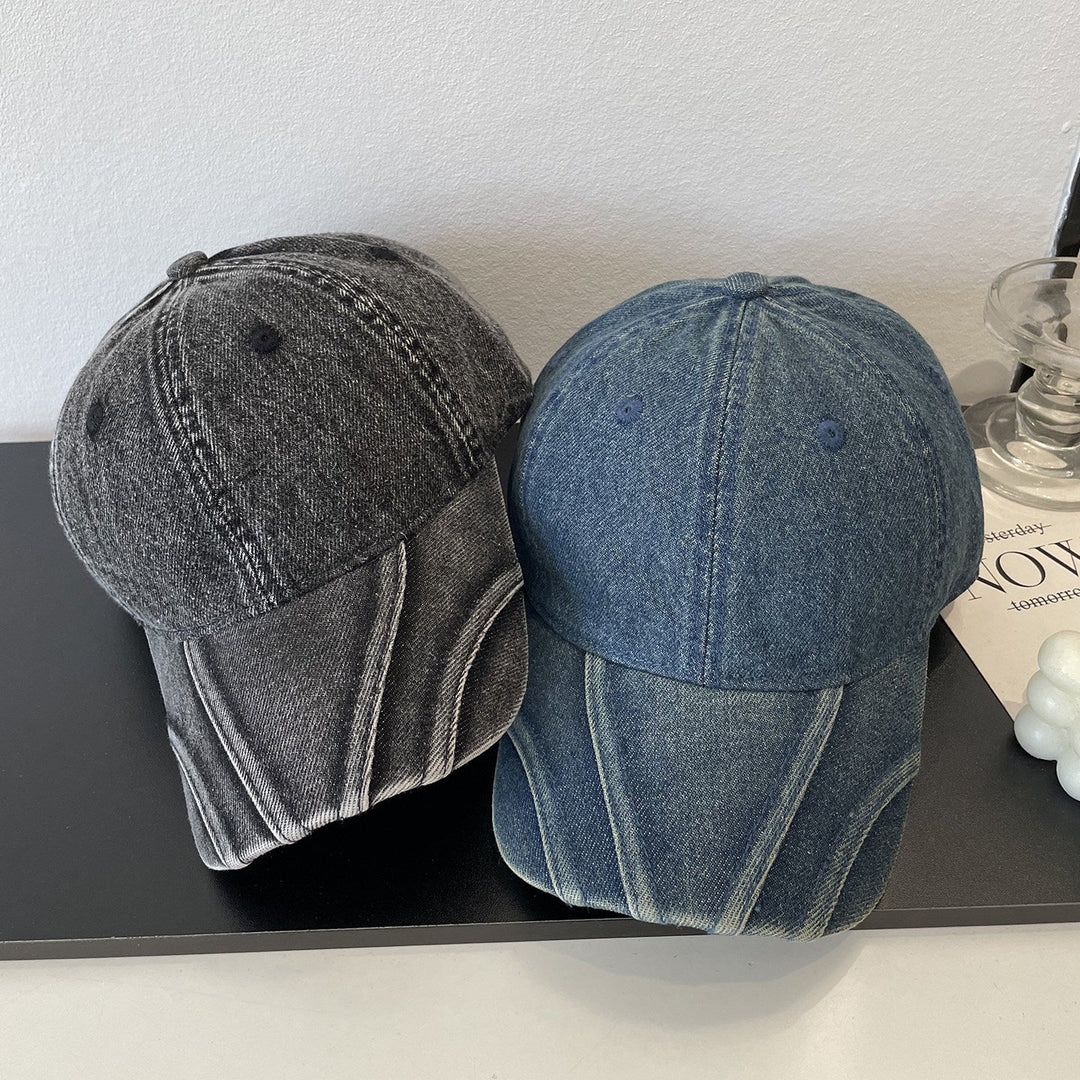 Women's Vintage Distressed Denim Baseball Cap Kalsten