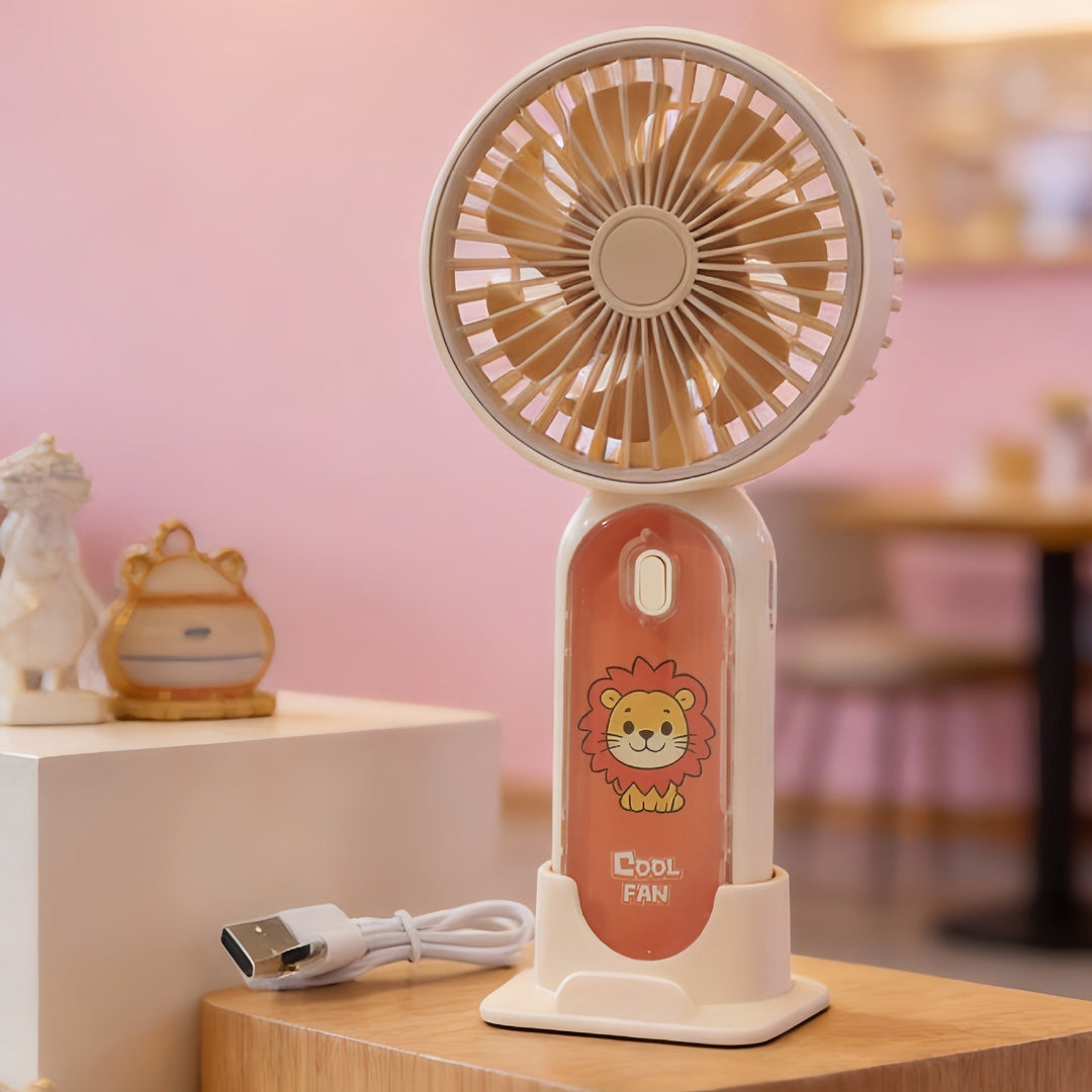 Women's portable hand fan with cute rabbit design Kalsten