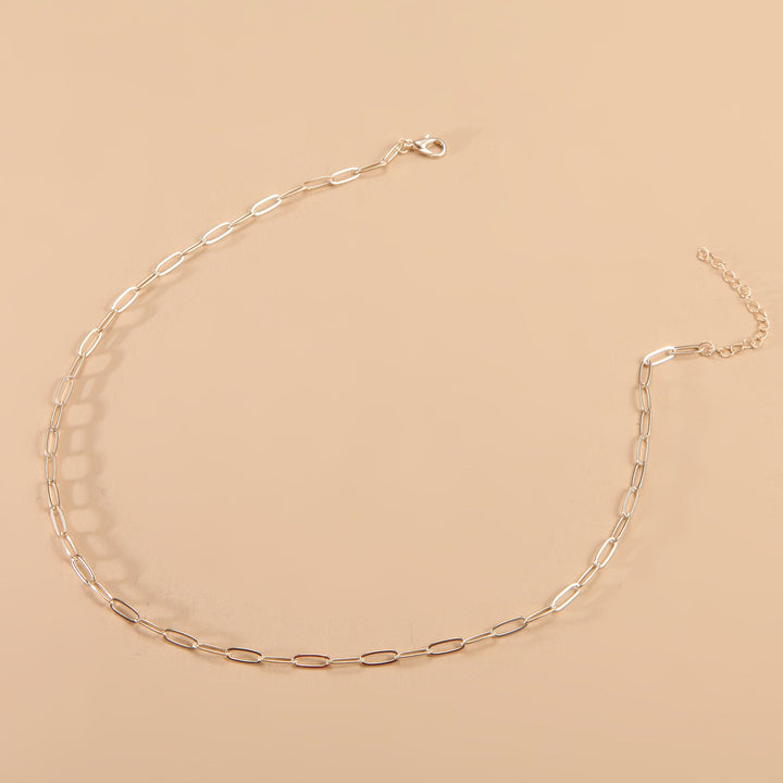 Sleek Long Link Chain Necklace Kalsten