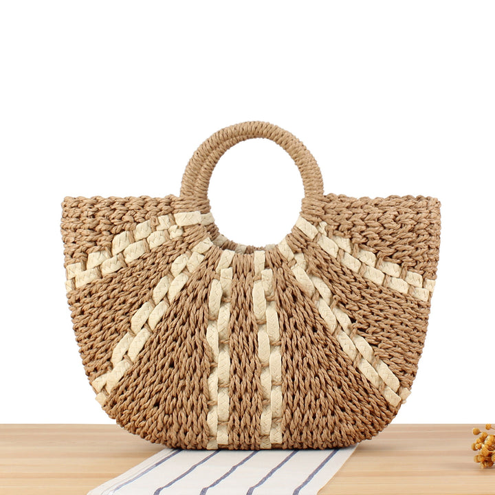 Tote bag with handcrafted weave Kalsten
