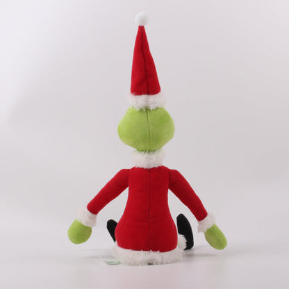 Green Plush Grinch Christmas Doll