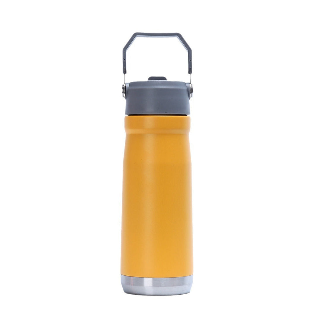Women's Practical Insulated Drinking Bottle with Foldable Carry Handle Kalsten