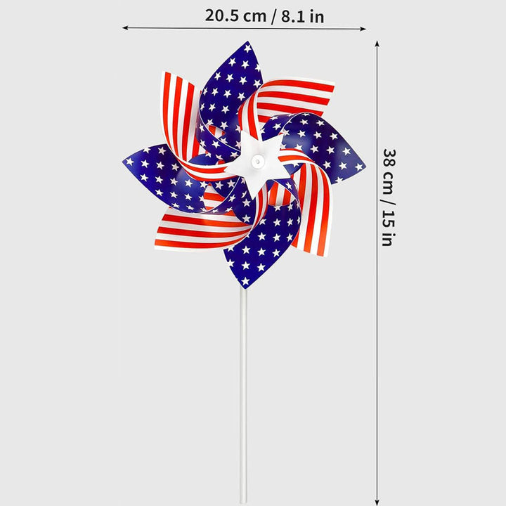 Unisex nan portable USA table flag with plastic pole and decorative tip Kalsten