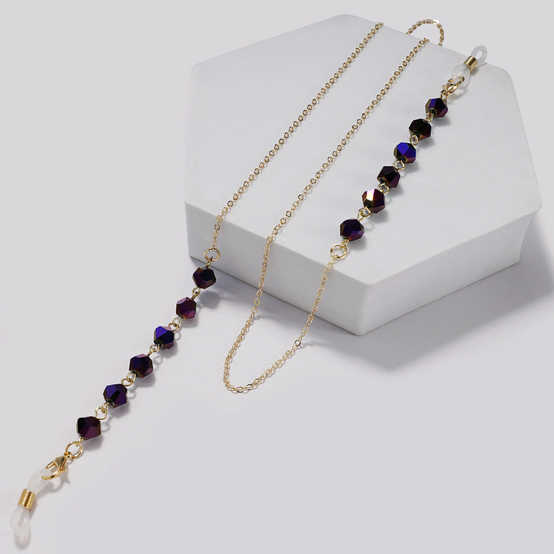 Elegant Crystal Beaded Glasses Chain kalsten