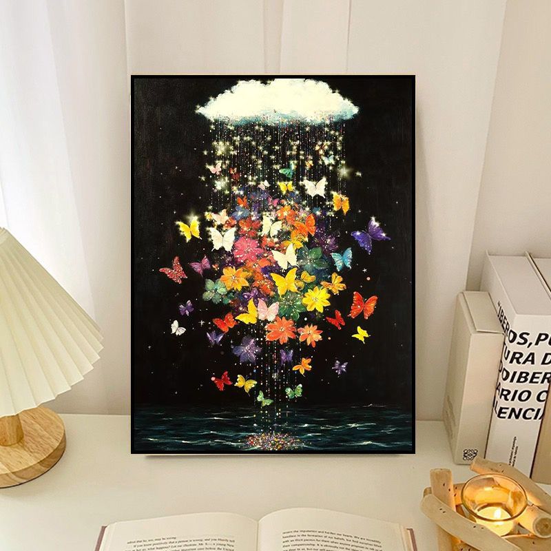 Abstract Butterfly Floral Canvas Artwork Kalsten