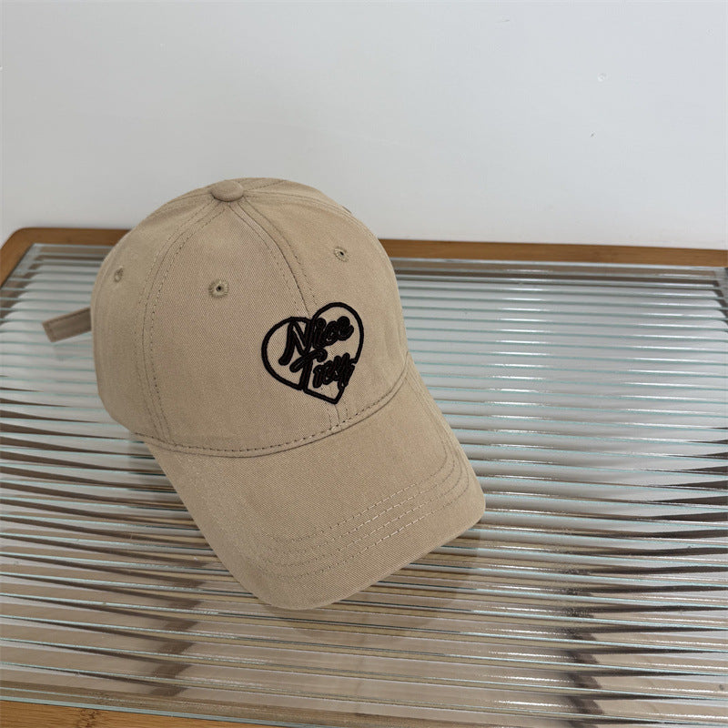 Women's Embroidered Heart-Detail Baseball Cap Kalsten