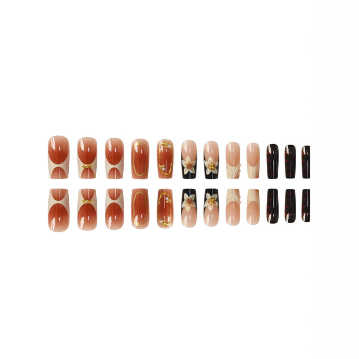 Decorative Patterned Press-On Nail Extensions Kalsten