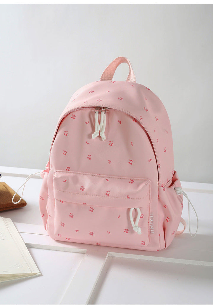 Floral Patterned Lightweight School Backpack