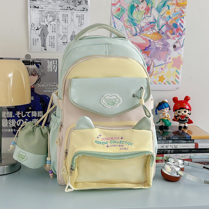 Cute Cat-Eared School Backpack