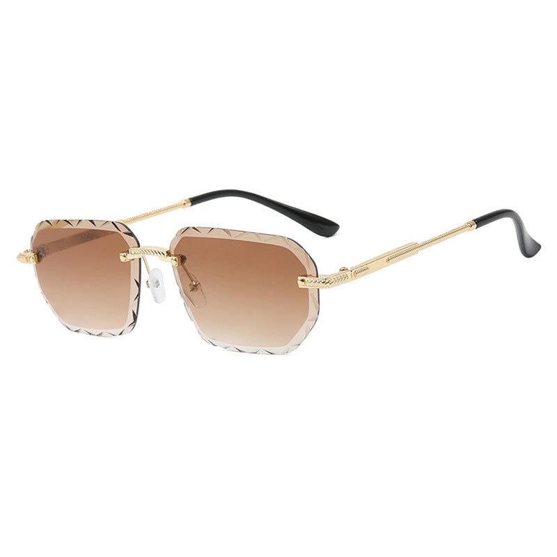 Women's geometric sunglasses with mirrored lenses and sturdy frame Kalsten