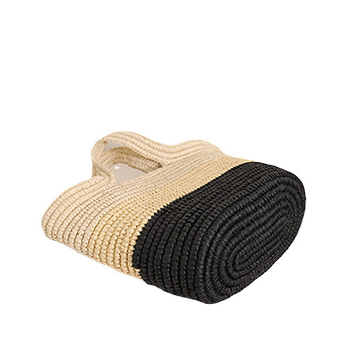 Handcrafted Durable Beach Bag with Cheerful Zigzag Pattern Kalsten