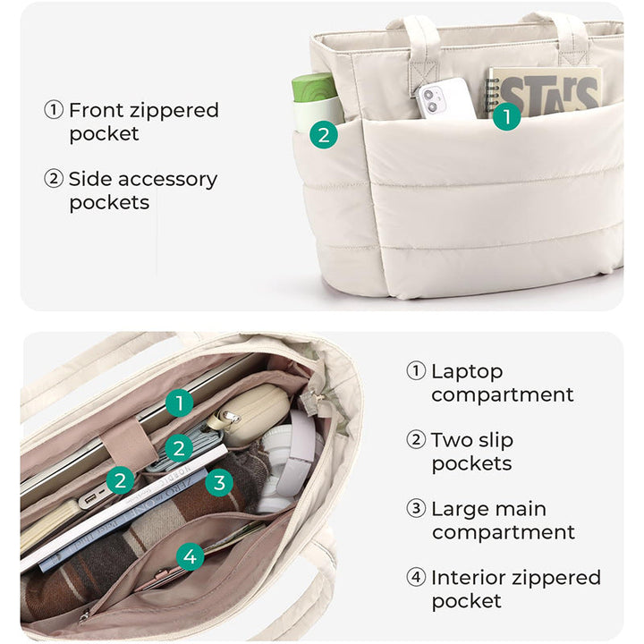 Padded shopping bag with multiple compartments Kalsten