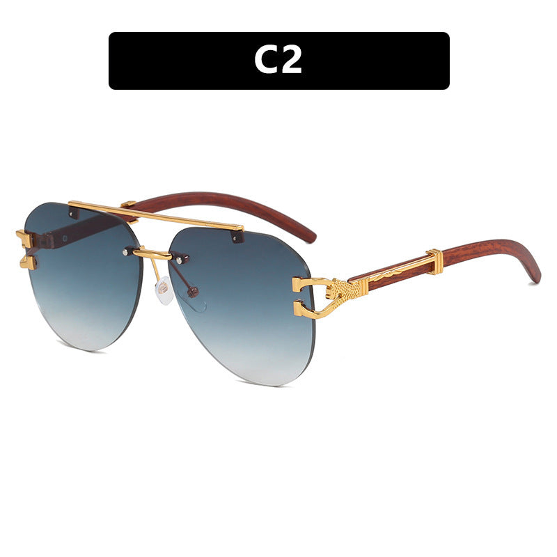 Women's sunglasses with elegant design and wooden accents Kalsten